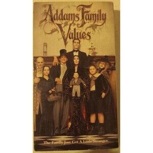 Addams Family Values VHS Tape Paramount Angelica Huston Raul Julia Preowned